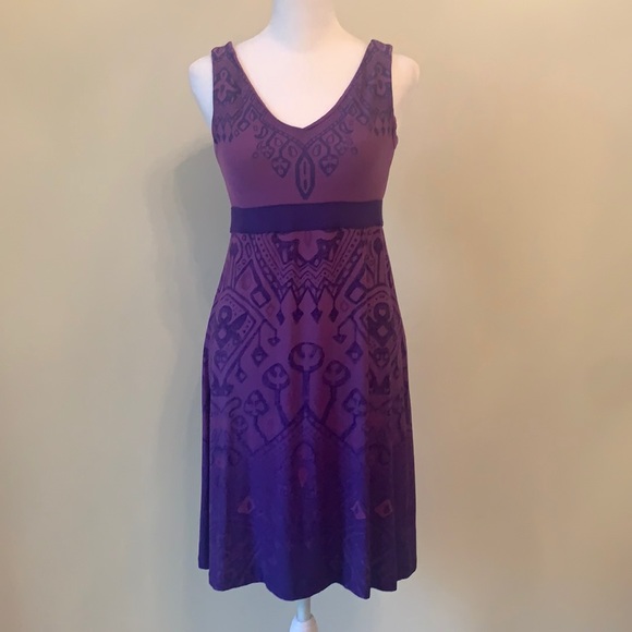 Athleta Dresses & Skirts - Athleta Dress with Built-in Shelf Bra and back tie. Petite M. Never Worn. Purple